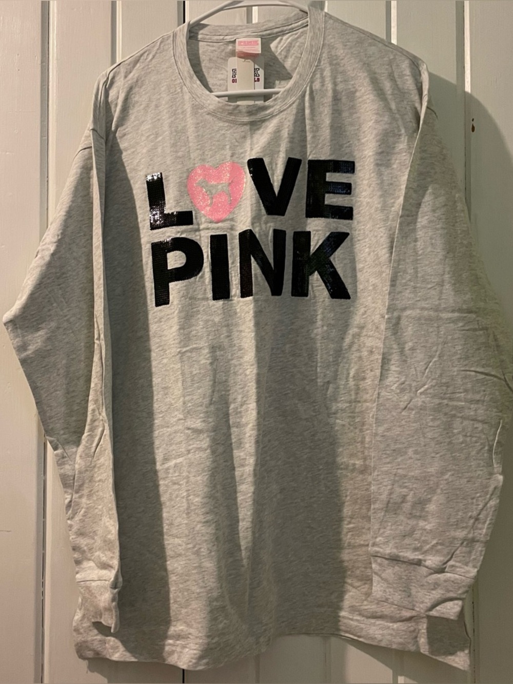 VS. PINK bling tee-large NWT